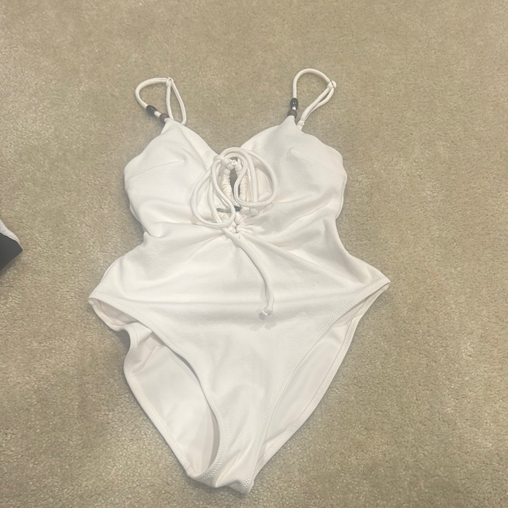 White H&M One Piece Swimsuit size S